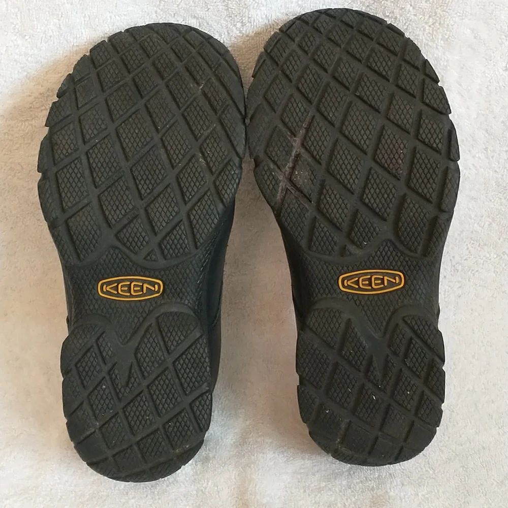 Keen‎ Leather Kanteen Oxford, Black, Size 8.5D, Work Shoes